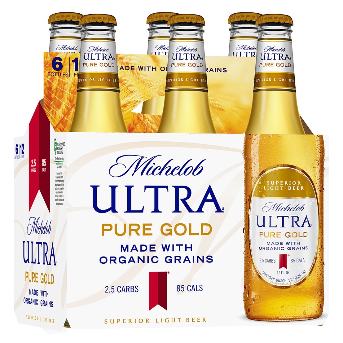 images/beer/DOMESTIC, IMPORTED BEER, OTHERS BEERS/Michelob Pure Gold 6pk Nr.jpg